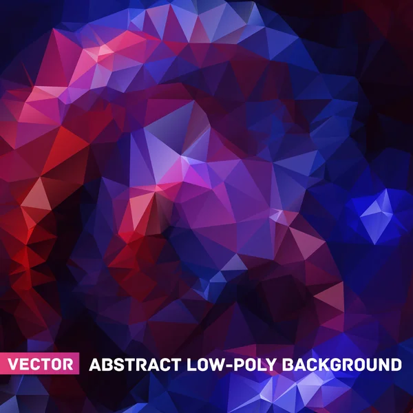Latar belakang poligonal abstrak vektor - Stok Vektor