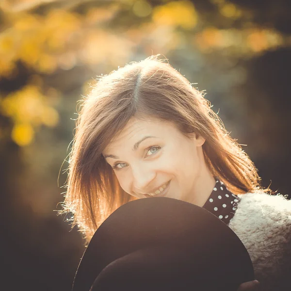 Stylized colorized fashion portrait of a young sexy woman — Stock Photo, Image