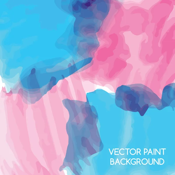 Abstracte artistieke achtergrond door aquarel verf spatten van heldere kleuren — Stockvector