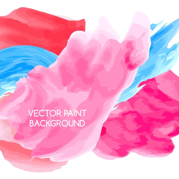 Abstracte artistieke achtergrond door aquarel verf spatten van heldere kleuren — Stockvector