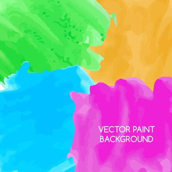 Uměleckého pozadí abstraktní akvarel barvou šplouchání jasných barev — Stockový vektor