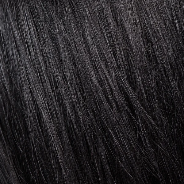 Beautiful shine black hair background and texture — Stock Photo, Image