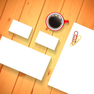 Vektör grafik tasarımcıları sunumlar ve Portföyleri için kimlik marka için şablon.