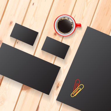 Vektör grafik tasarımcıları sunumlar ve Portföyleri için kimlik marka için şablon.