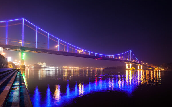 Footbridge in Kiev. Ukraine