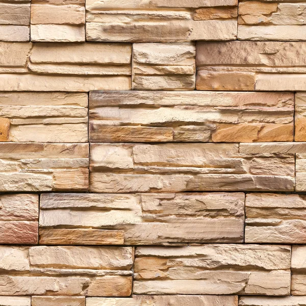 Seamless stone wall texture and background — Stock Photo, Image