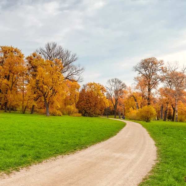 Ochtend in het herfstpark — Stockfoto