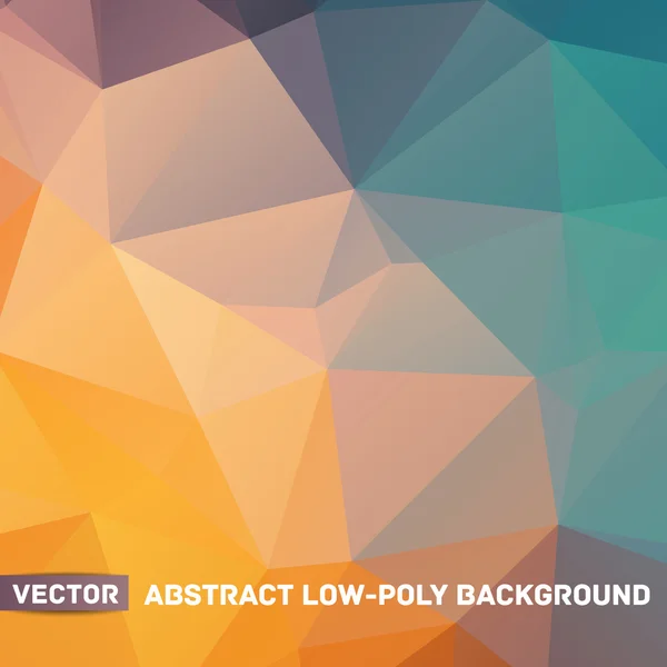 Vektorové abstraktní polygonální červeném pozadí — Stockový vektor