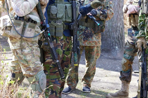 Minszk Fehéroroszország 2021 Május Jelentés Egy Igazi Airsoft Játékról Egy — Stock Fotó