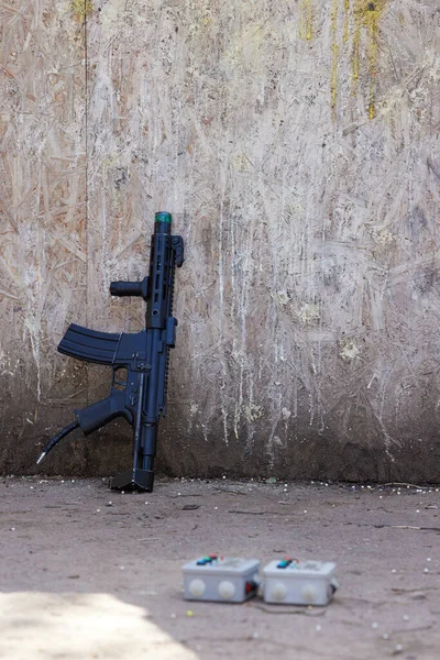 Airsoft Táj Erdőben — Stock Fotó