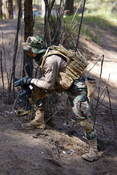 Minsk Biélorussie Mai 2021 Reportage Vrai Jeu Airsoft Dans Une — Photo