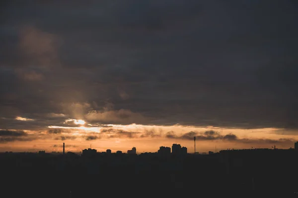 High Resolution Photo Sky Night City — Stock Photo, Image