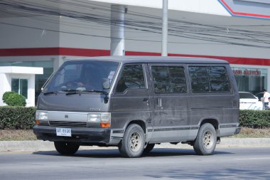 Özel Toyota Hiace eski Van araba. 