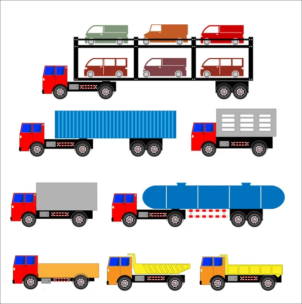 Cargo Delivery Truck on white background — Φωτογραφία Αρχείου