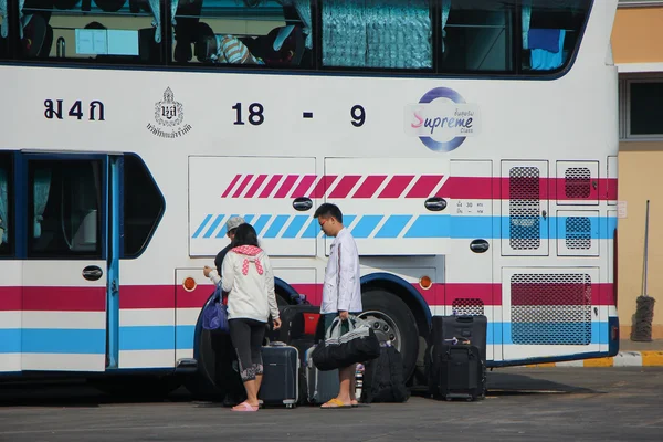 Bus of Sombattour bus company — Stock Photo, Image