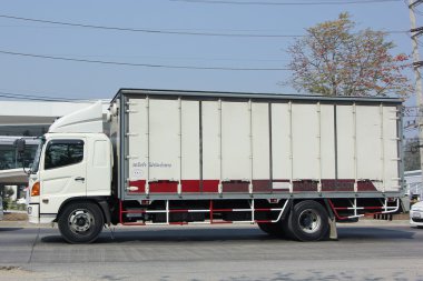 Özel konteyner kargo kamyon. 