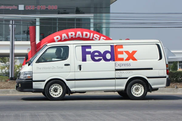 Fedex van logística . — Fotografia de Stock