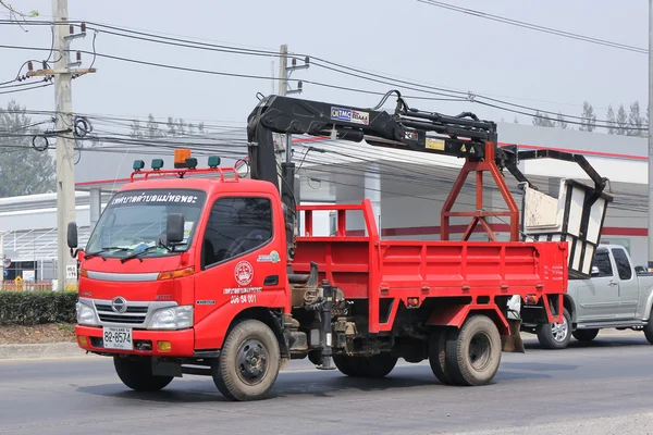 Bucket truck of MaeHorphrae Subdistrict Administrative Organizat — Stock Photo, Image