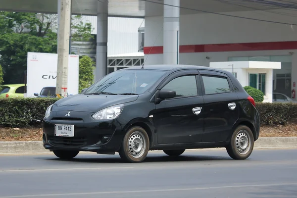 Private Eco car, Mitsubishi Mirage. — Stock Photo, Image