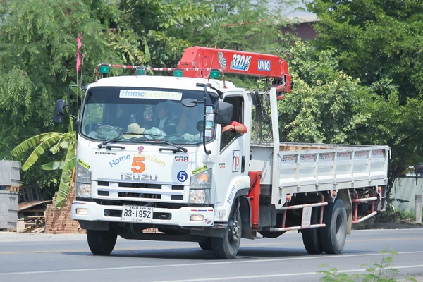 Truck with crane of Home Premium Company. — Stock Photo, Image