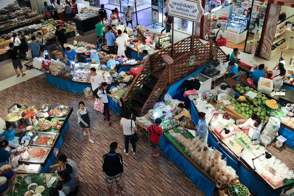 Amphawa Mercado Flutuante no Festival Central Chiangmai . — Fotografia de Stock