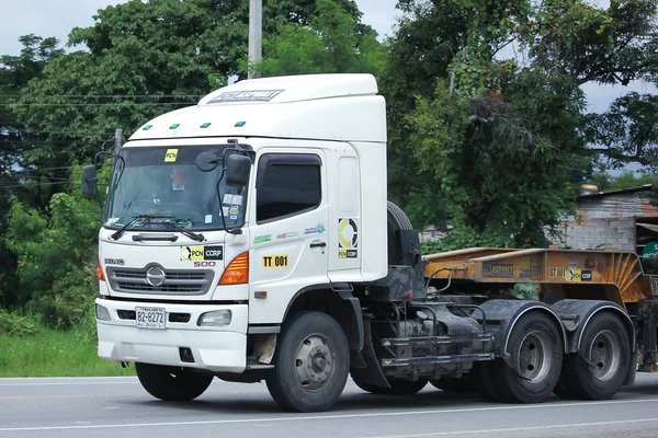 A kamion mozog kotró Pcn aszfalt társaság — Stock Fotó