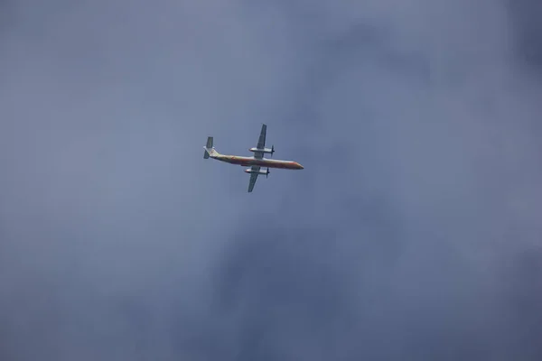 Chiangmai Tailândia Outubro 2020 Dqg Bombardier Q400 Nextgen Nokair Descolagem — Fotografia de Stock