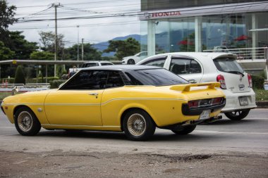 Chiangmai, Tayland - 21 Ekim 2020: Özel araba, Eski Toyota Celica LT. Fotoğraf 121 no 'lu yolda, Tayland şehir merkezine yaklaşık 8 km uzaklıkta..