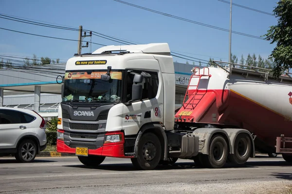 Chiangmai Thailand Oktober 2020 Zementwagen Der Just Time Express Logistic — Stockfoto