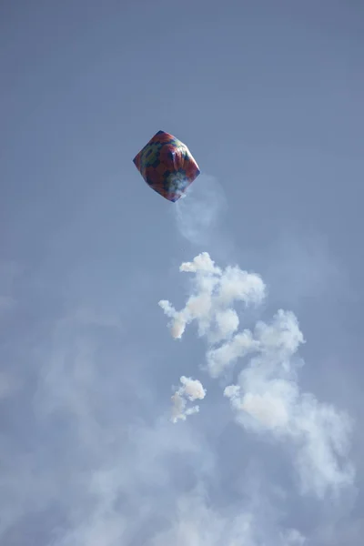 Hot Air Balloon Виготовлена Паперу Чіангмай Культура — стокове фото