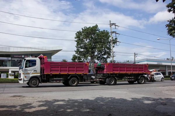 Chiangmai Tailândia Novembro 2020 Private Hino Dump Truck Estrada 1001 — Fotografia de Stock