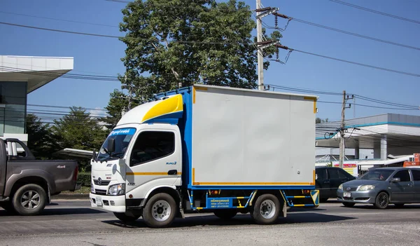 Chiangmai Tailândia Novembro 2020 Private Hino Cargo Truck Foto Estrada — Fotografia de Stock