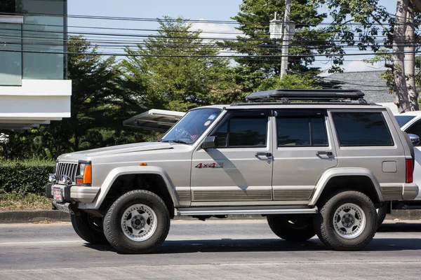 Chiangmai Tailandia Noviembre 2020 Jeep Privado 4X4 Cherokee Coche Carretera — Foto de Stock