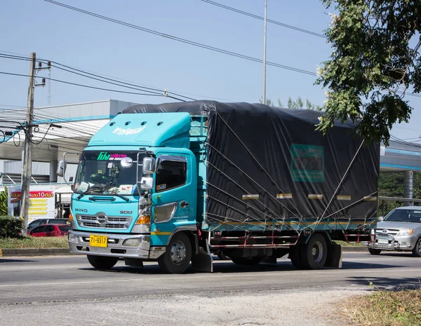 Chiangmai Tailandia Noviembre 2020 Camión Carga Hino Privado Foto Carretera — Foto de Stock