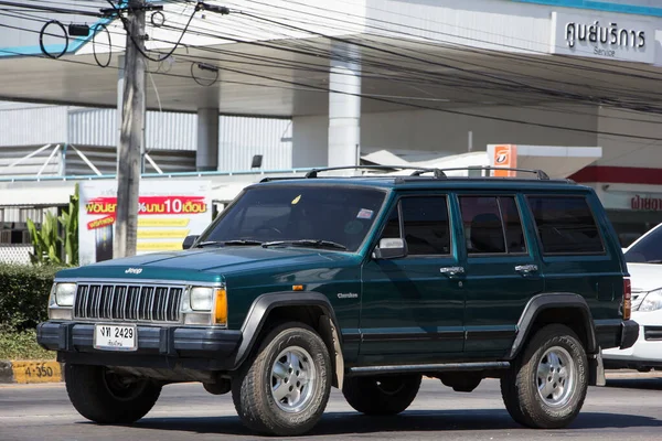 Chiangmai Tailandia Noviembre 2020 Jeep Privado 4X4 Cherokee Coche Carretera — Foto de Stock