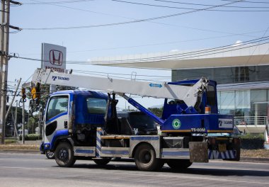 Chiangmai, Tayland - 27 Kasım 2020: TADANO PPS Beton Turna Kamyonu. Fotoğraf 121 no 'lu yolda, Chiangmai, Tayland şehir merkezinden yaklaşık 8 km uzaklıkta..