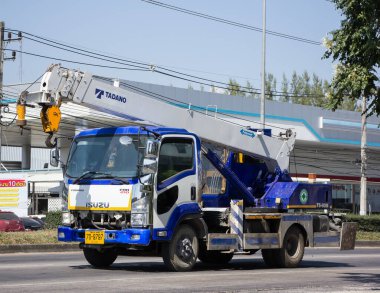 Chiangmai, Tayland - 27 Kasım 2020: TADANO PPS Beton Turna Kamyonu. Fotoğraf 121 no 'lu yolda, Chiangmai, Tayland şehir merkezinden yaklaşık 8 km uzaklıkta..