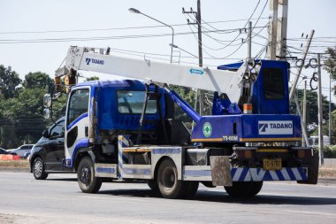 Chiangmai, Tayland - 27 Kasım 2020: TADANO PPS Beton Turna Kamyonu. Fotoğraf 121 no 'lu yolda, Chiangmai, Tayland şehir merkezinden yaklaşık 8 km uzaklıkta..