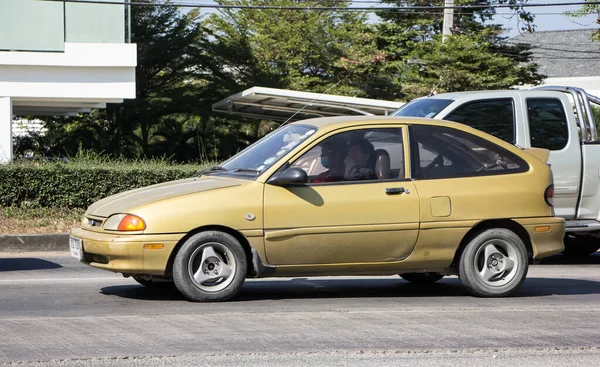 Chiangmai Tajlandia Listopada 2020 Private Sedan Car Ford Festiva Samochody — Zdjęcie stockowe