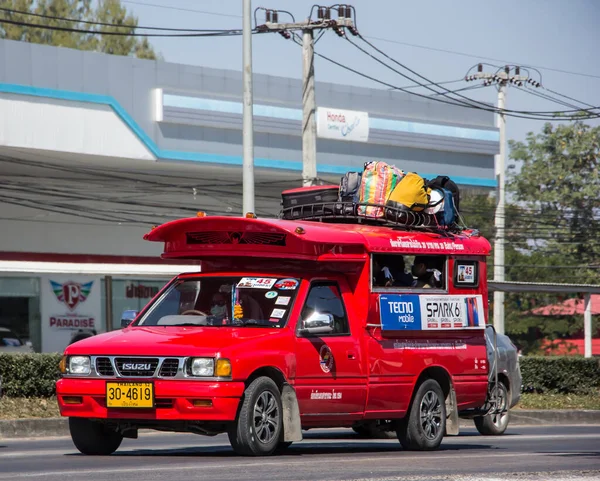 Chiangmai Tailandia Diciembre 2020 Red Taxi Chiang Mai Servicio Ciudad — Foto de Stock