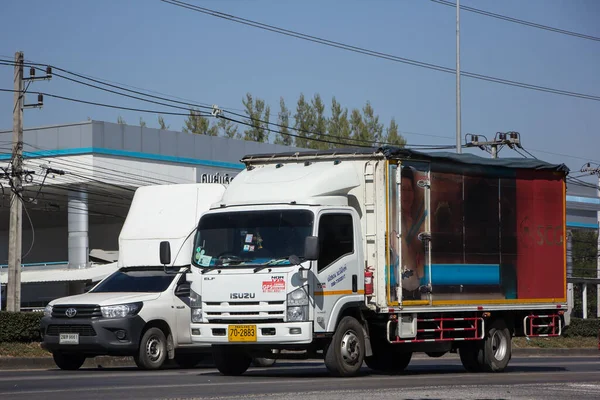 Chiangmai Tailândia Dezembro 2020 Private Isuzu Cargo Truck Foto Estrada — Fotografia de Stock