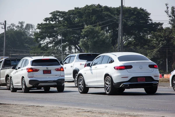 Chiangmai Tailandia Enero 2021 Vehículo Privado Benz Glc300E Foto Carretera — Foto de Stock