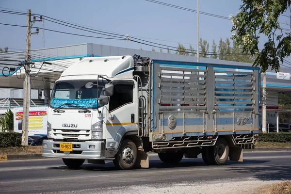 Chiangmai Tailândia Janeiro 2021 Private Isuzu Cargo Truck Foto Estrada — Fotografia de Stock