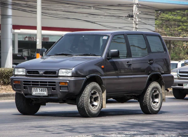 Chiangmai Thajsko Března 2021 Soukromé Auto Suv Stezka Nissan Silnici — Stock fotografie