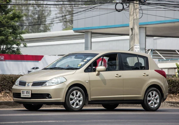 Chiangmai Tailandia Marzo 2021 Coche Privado Nissan Tiida Foto Carretera — Foto de Stock