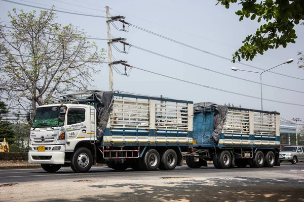 Chiangmai Tailândia Março 2021 Private Hino Cargo Truck Foto Estrada — Fotografia de Stock