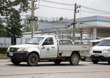 Chiangmai, Tayland - 2 Haziran 2021: Özel Tata Xenon kamyonet. Fotoğraf 121 no 'lu yolda, Chiangmai, Tayland şehir merkezinden yaklaşık 8 km uzaklıkta..