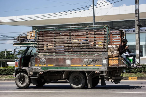 Chiangmai Thailand Maj 2021 Privat Isuzu Lastbil Foto Vid Väg — Stockfoto