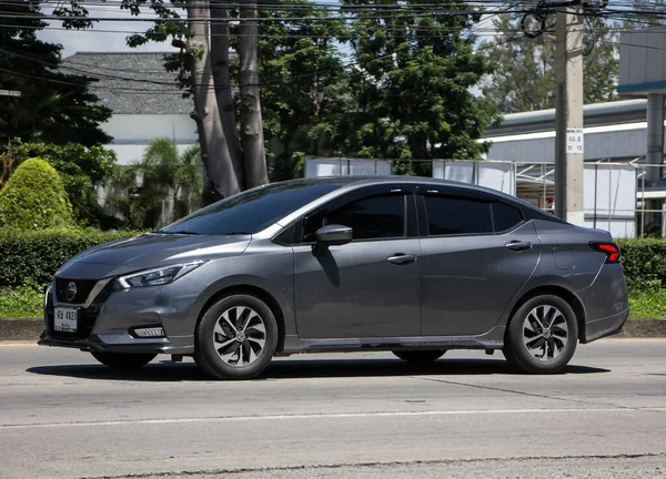 Chiangmai Tailandia Julio 2021 Coche Ecológico Privado Nuevo Nissan Almera — Foto de Stock