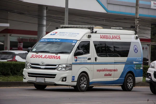 Chiangmai Tailândia Junho 2021 Ambulância Van Hospital Bangkok Foto Estrada — Fotografia de Stock